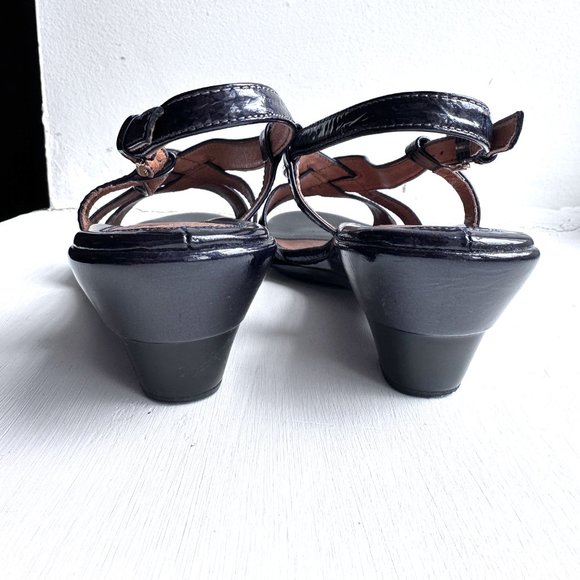 SöFFT Womens Wedge Navy Patent Leather 8 M - Picture 6 of 13